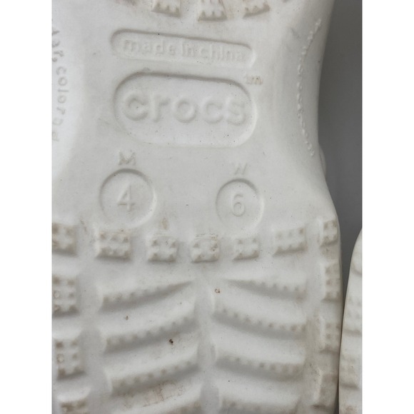 Luke Combs‎ X Crocs White Skull Fur Lined Men\'s 4 Women\'s 6